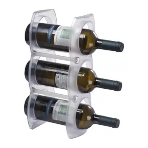 Weinregal aus Kunststoff für 3 Flaschen